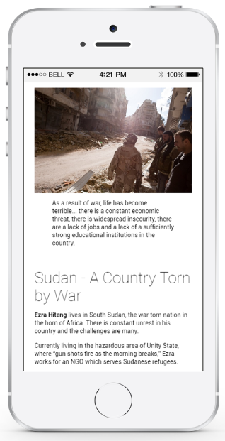 Alison helping refugees
